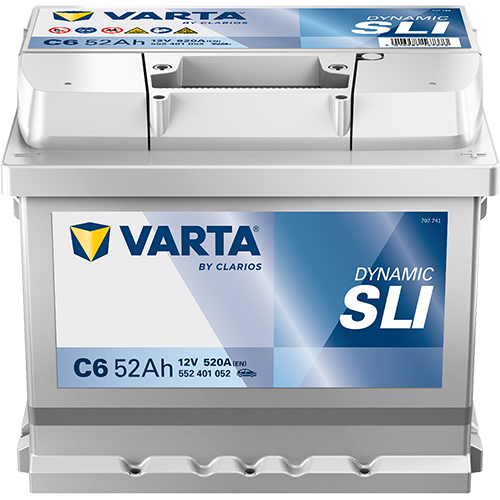 Batteria auto Varta Auto Silver Dinamic C6 EN PIOMBO 12V 52Ah 520A